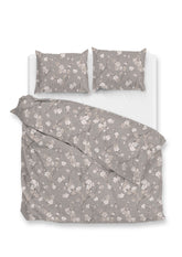 Dekbedovertrek Aria Grey - 100% Katoen-Flanel